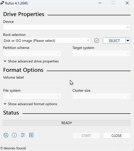 Launch Rufus Application